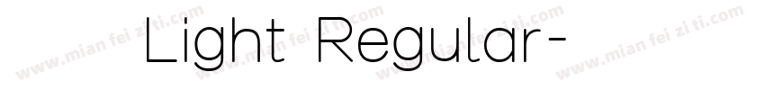 华文圆体 Light Regular字体转换